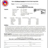 2016 HERITAGE DAY POSTER CONTEST